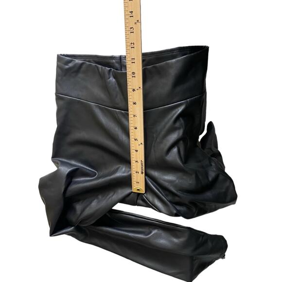Express Legging High Rise Faux Leather Black Leggings Pants‎ Women’s Size Medium - Picture 6 of 10
